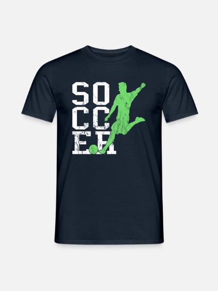 Fußball - Männer T-Shirt - Navy
