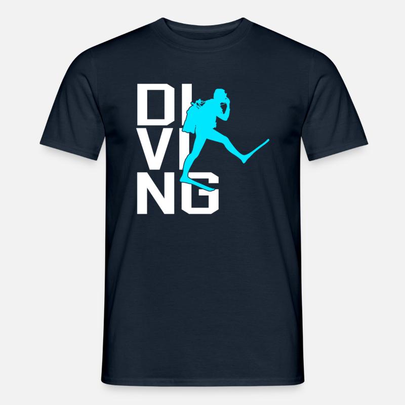 Tauchen - Männer T-Shirt - Navy