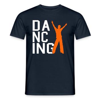 Dance - Men's T-Shirt - navy - Front - AI Model Male 178 light (178cm)