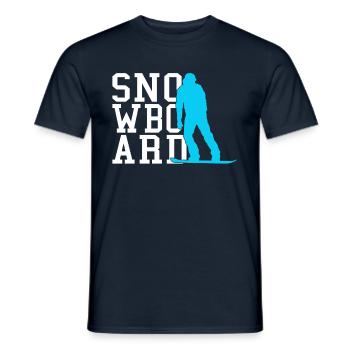 Planche à neige - T-shirt homme - marine - Devant - AI Model Male 178 light (178cm)
