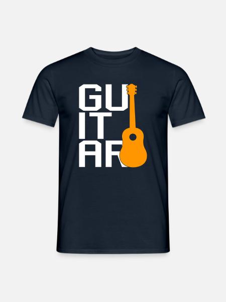Gitarre - Männer T-Shirt - Navy