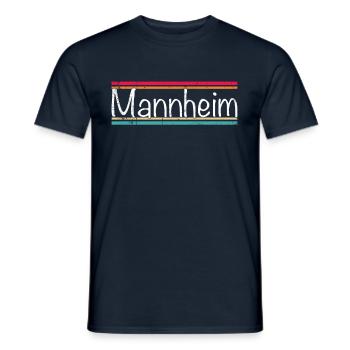 Mannheim - T-shirt homme - marine - Devant - AI Model Male 178 light (178cm)