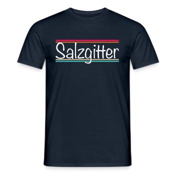 Salzgitter - Männer T-Shirt - Navy - Vorne - AI Model Male 178 light (178cm)