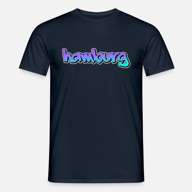 Hamborg - Mænd T-shirt - marineblå