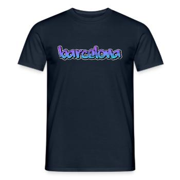 Barcelone - T-shirt homme - marine - Devant - AI Model Male 178 light (178cm)
