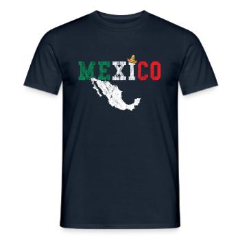 Mexique - T-shirt homme - marine - Devant - AI Model Male 178 light (178cm)