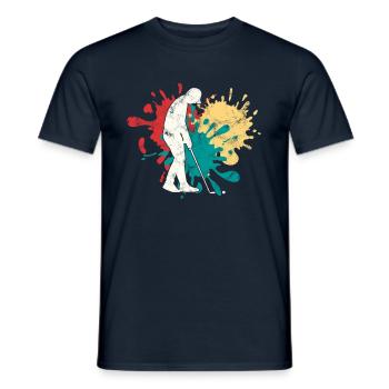 Jogging Silhouette - Men's T-Shirt - navy - Front - AI Model Male 178 light (178cm)