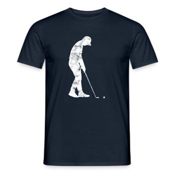 Golf - Männer T-Shirt - Navy - Vorne - AI Model Male 178 light (178cm)