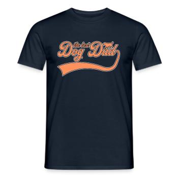 the best dog daddy - Men's T-Shirt - navy - Front - AI Model Male 178 light (178cm)
