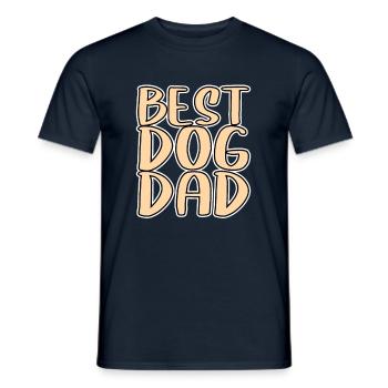 best dog dad - Männer T-Shirt - Navy - Vorne - AI Model Male 178 light (178cm)