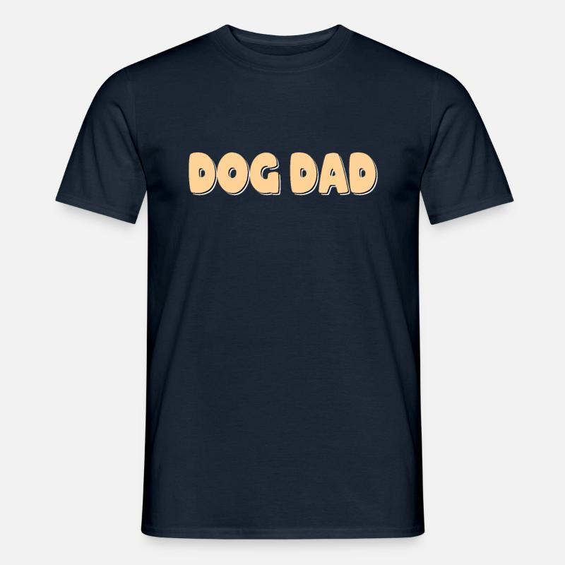 Hunde Papa - Männer T-Shirt - Navy