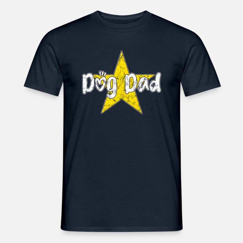 Psy Papa - T-shirt męski - granatowy
