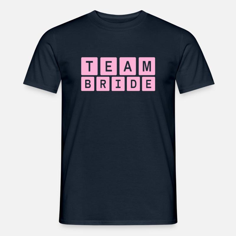 team bride Team Braut - Männer T-Shirt - Navy