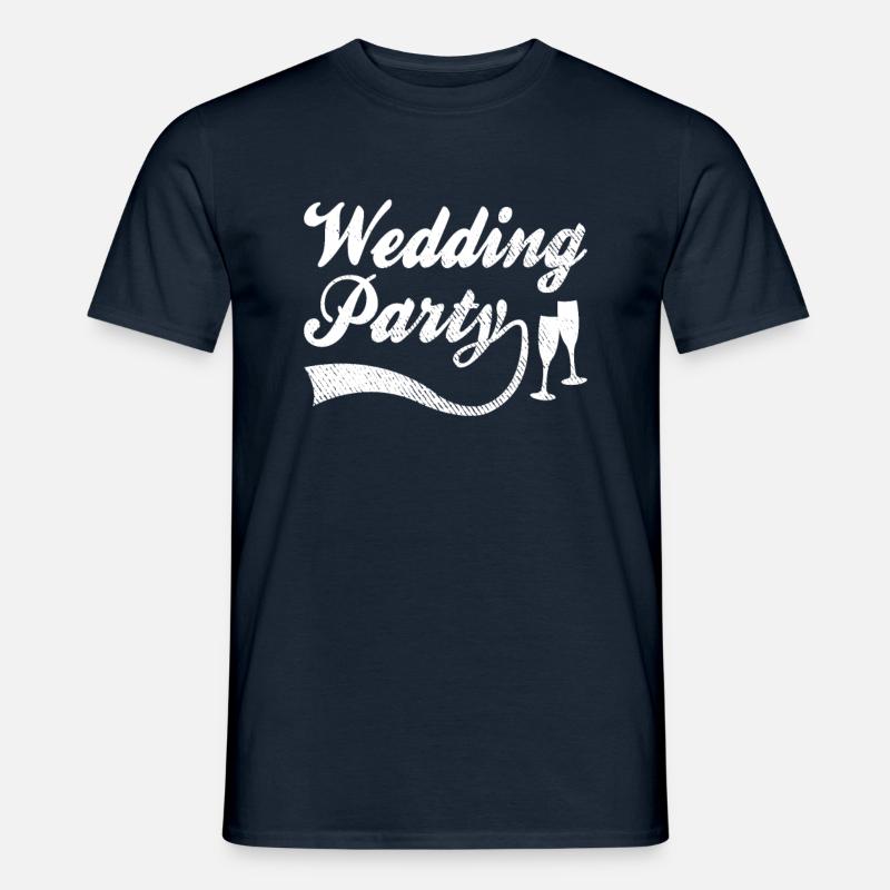 Hochzeitsfeier - Männer T-Shirt - Navy