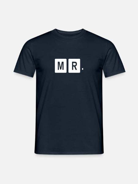 Mr Mrs Teamshirt - Männer T-Shirt - Navy