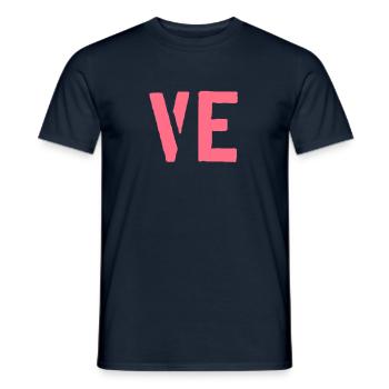 Love Liebe Teamshirt - Männer T-Shirt - Navy - Vorne - AI Model Male 178 light (178cm)