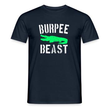 Bête Burpee - T-shirt homme - marine - Devant - AI Model Male 178 light (178cm)