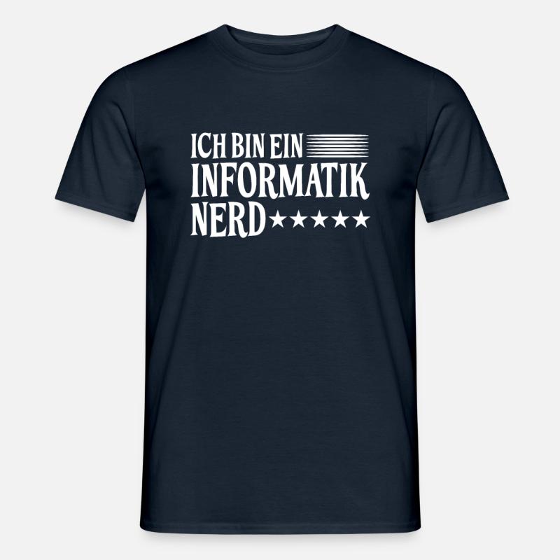 Informatik Nerd Spruch - Männer T-Shirt - Navy