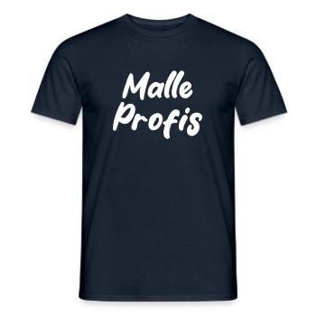 Malle Profis - Männer T-Shirt - Navy - Vorne - AI Model Male 178 light (178cm)