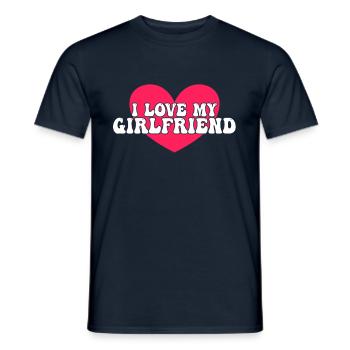 J’aime ma copine - T-shirt homme - marine - Devant - AI Model Male 178 light (178cm)