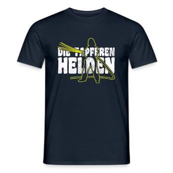 Feuerwehr Tapfere Helden - Männer T-Shirt - Navy - Vorne - AI Model Male 178 light (178cm)
