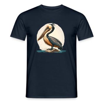 Pelikan - Männer T-Shirt - Navy - Vorne - AI Model Male 178 light (178cm)