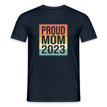 stolze Mama Retro 2023 - Männer T-Shirt - Navy - Vorne - AI Model Male 178 light (178cm)