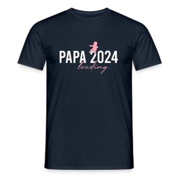 Chargement de papa 2024 - T-shirt homme - marine - Devant - AI Model Male 178 light (178cm)