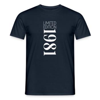 Édition limitée 1981 - T-shirt homme - marine - Devant - AI Model Male 178 light (178cm)