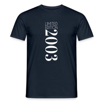 Édition limitée 2003 - T-shirt homme - marine - Devant - AI Model Male 178 light (178cm)