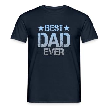 Best Father - Men's T-Shirt - navy - Front - AI Model Male 178 light (178cm)