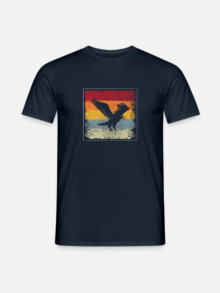 Adler Retro - Männer T-Shirt - Navy
