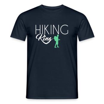 Hiking King - Men's T-Shirt - navy - Front - AI Model Male 178 light (178cm)