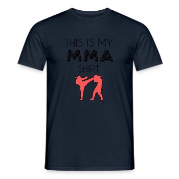 Chemise MMA - T-shirt homme - marine - Devant - AI Model Male 178 light (178cm)