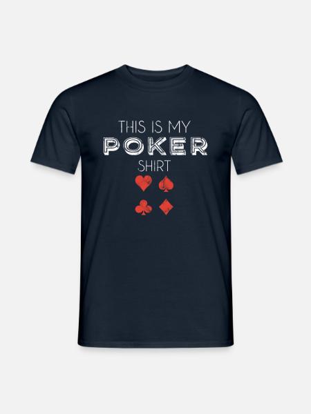 poker shirt - Männer T-Shirt - Navy
