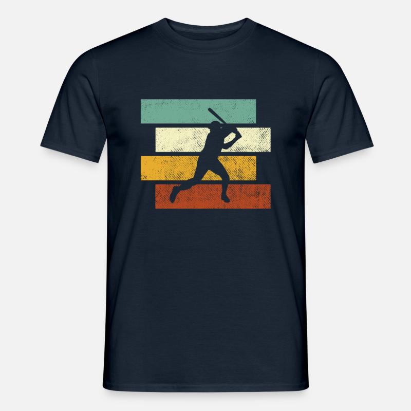 Baseball Retro - Männer T-Shirt - Navy
