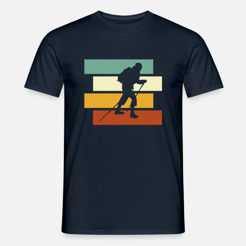 Bergsteigen Retro - Männer T-Shirt - Navy