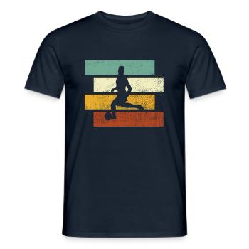 Football Rétro - T-shirt homme - marine - Devant - AI Model Male 178 light (178cm)