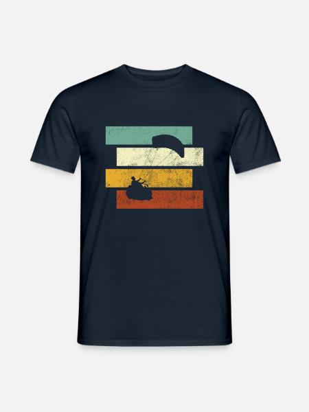 Kite Surfing Retro - Männer T-Shirt - Navy