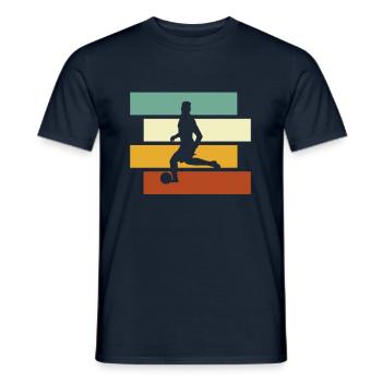 Football Rétro - T-shirt homme - marine - Devant - AI Model Male 178 light (178cm)