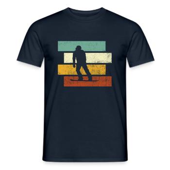 Snowboarding Retro - Männer T-Shirt - Navy - Vorne - AI Model Male 178 light (178cm)