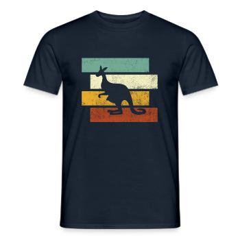 Kangourou Rétro - T-shirt homme - marine - Devant - AI Model Male 178 light (178cm)