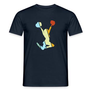 cheerleading rétro - T-shirt homme - marine - Devant - AI Model Male 178 light (178cm)
