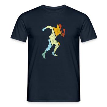 Jogging Rétro - T-shirt homme - marine - Devant - AI Model Male 178 light (178cm)