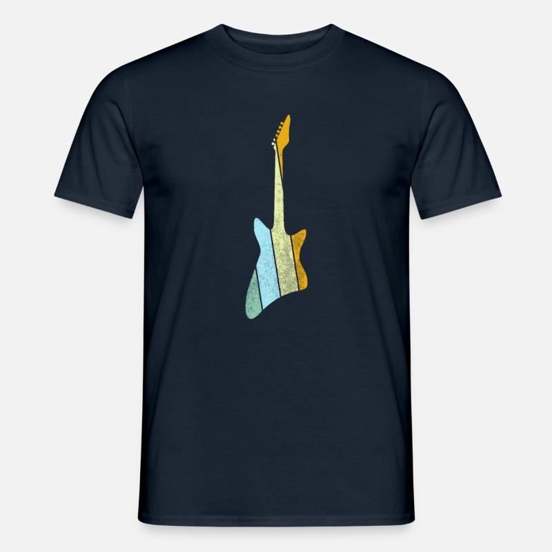 E Gitarre Retro - Männer T-Shirt - Navy