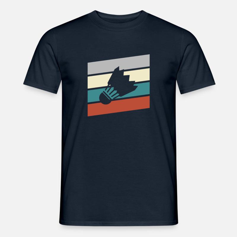 Federball Retro - Männer T-Shirt - Navy