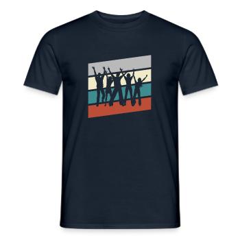 Danse Rétro - T-shirt homme - marine - Devant - AI Model Male 178 light (178cm)