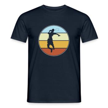 Tennis Rétro - T-shirt homme - marine - Devant - AI Model Male 178 light (178cm)