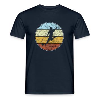 Football Rétro - T-shirt homme - marine - Devant - AI Model Male 178 light (178cm)