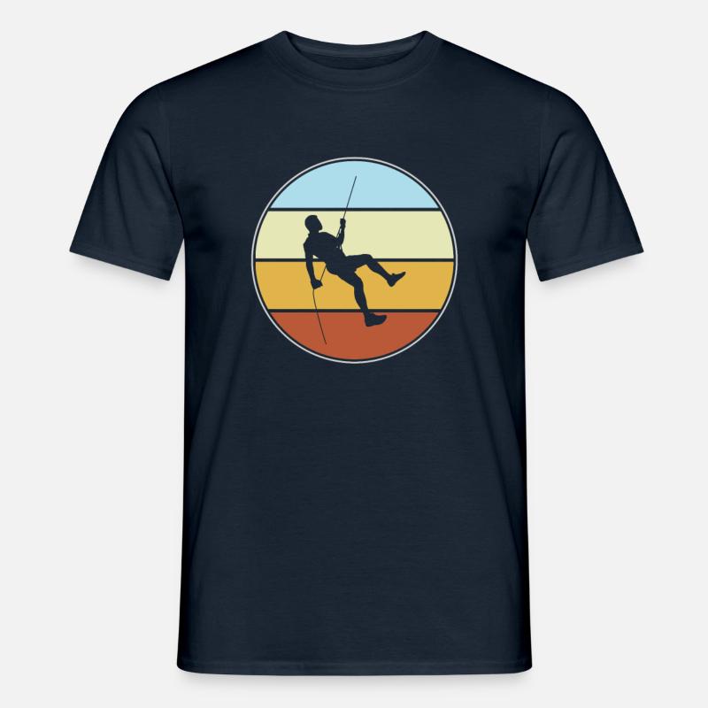 Klettern Retro - Männer T-Shirt - Navy